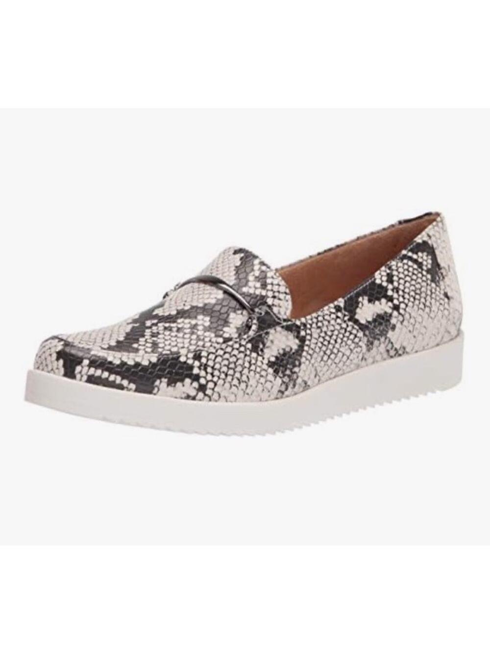 Naturalizer Slip On Loafers 9 Snakeskin Ranger Cushioned Comfort Modern Metallic